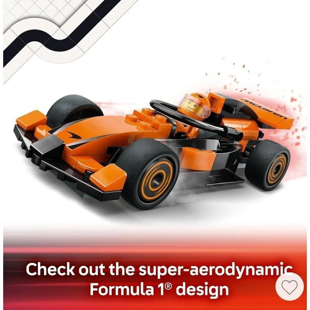 LEGO CITY: F1 Driver with Mclaren Race Car Model Playset (60442)